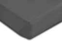 One Home Spannbettlaken Jersey Baumwolle Anthrazit Rundumgummi Bild 2