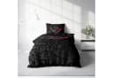 One Home Bettwäsche Schriftzug Leopardenfell Love Herzen Mikrofaser Bild 1