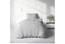 One Home Bettwäsche Melange Flanell 2 teilig Modern Meliert Baumwolle Kuschelig Warme Weiche Biber Winter Bild 1