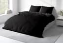 One Home Bettwäsche Doubleface Fleece 3-teilig Schwarz Winter Bild 3
