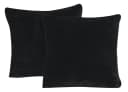 One Home Kissenbezüge Winter Cashmere Touch Schwarz 2er Pack Teddy Plüsch Bild 2