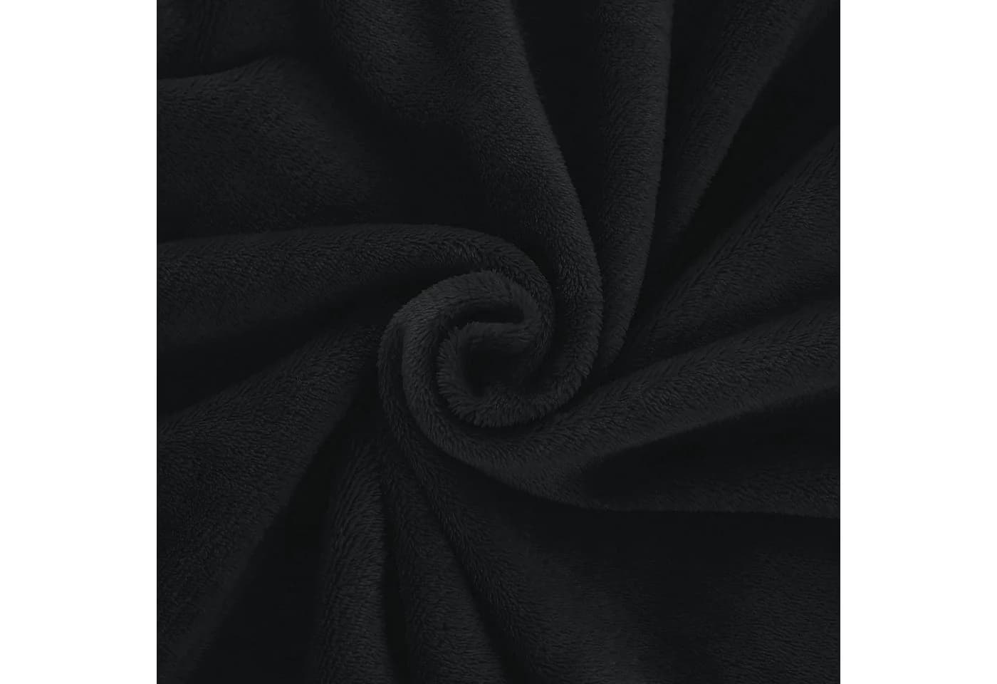 One Home Kissenbezüge Winter Cashmere Touch Schwarz 2er Pack Teddy Plüsch - Bild 3