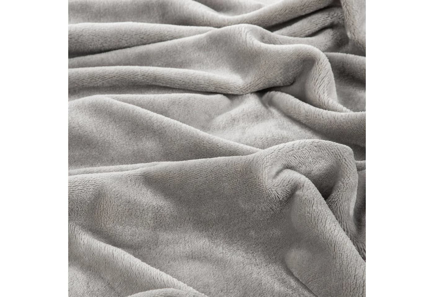 One Home Bettwäsche Winter Cashmere Touch Silber 2-teilig Teddy Plüsch