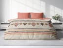 One Home Bettwäsche Boho 3-teilig Renforcé Beige Zick-Zack Bild 1