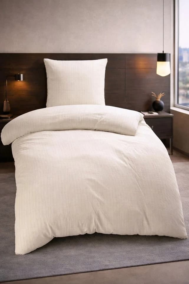 One Home Bettwäsche Musselin Malou Beige 2-teilig