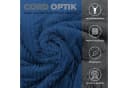 One Home Winter Bettwäsche Teddy Plüsch 3-teilig blau/grau Bild 5