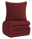 One Home Bettwäsche Winter Cashmere Touch 3-teilig Rot Teddy Plüsch Bild 2