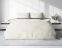 One Home Bettwäsche Wende Melange Flanell 3-teilig Meliert Baumwolle Kuschelig Warm Weich Biber Winter Bild 1