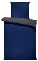 One Home Bettwäsche Doubleface Unifarben Fleece 2 teilig Wende Modern Kuschelig Flauschig Warm Weich Winter Normalgröße Bild 2