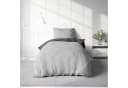 One Home Bettwäsche Doubleface Satin Grau 2-teilig kühlend Bild 1