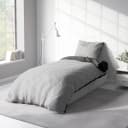 One Home Bettwäsche Doubleface Satin Grau 2-teilig kühlend Bild 3
