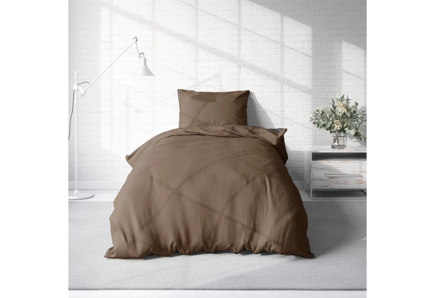 One Home Bettwäsche Doubleface Biber 135x200 cm 100% Baumwolle