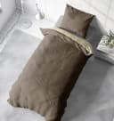 One Home Bettwäsche Doubleface Unifarben Beige Fleece 4-teilig Bild 4