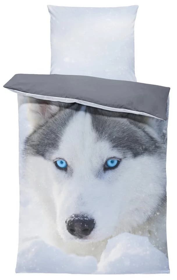 One Home Bettwäsche Husky Mikrofaser 4-teilig Wendebettwäsche - Bild 2