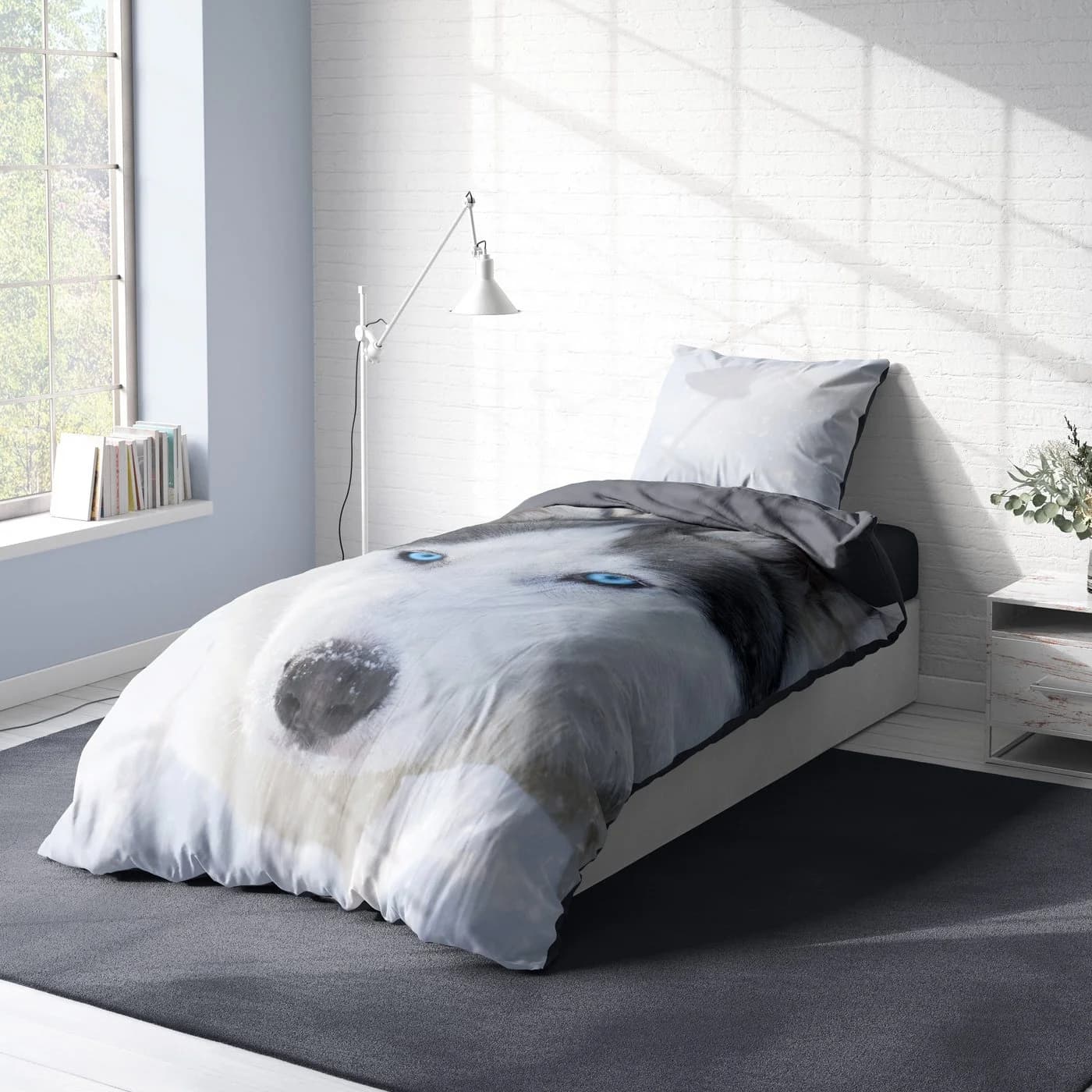 One Home Bettwäsche Husky Mikrofaser 4-teilig Wendebettwäsche - Bild 3