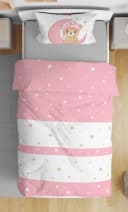 One Home Babybettwäsche Teddy Bären Rosa 2-teilig Mikrofaser Bild 1