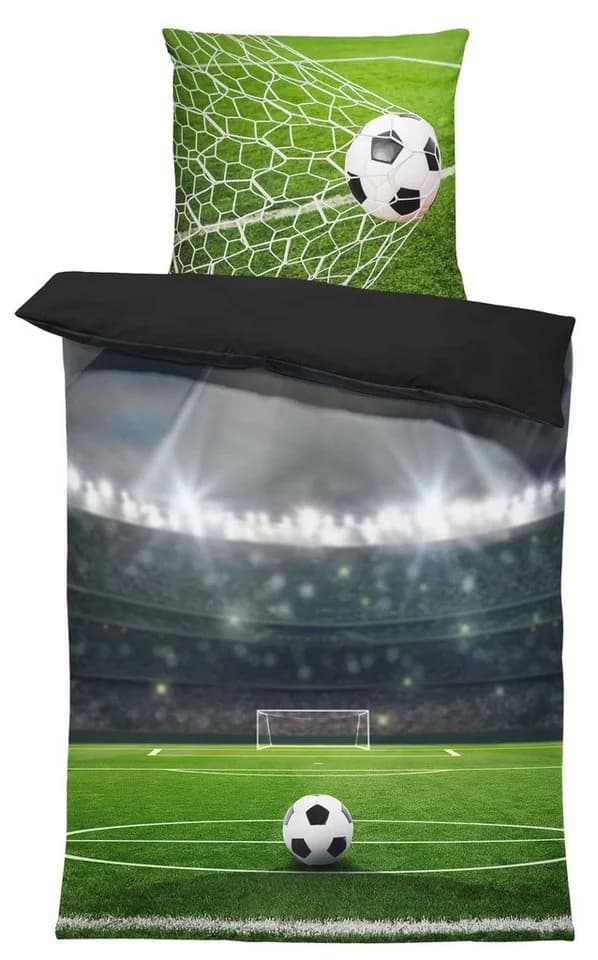One Home Bettwäsche Fußball Mikrofaser 2-teilig Stadion - Bild 2