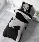 One Home Bettwäsche Skull Mikrofaser 2-teilig Totenkopf Schwarz-Weiß Bild 4