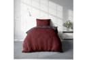 One Home Wendebettwäsche Doubleface Mikrofaser Bordeaux Anthrazit Bild 1