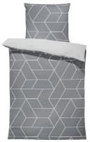 One Home Bettwäsche Jack Grau Microfaser 4-teilig Geometrisch Bild 2