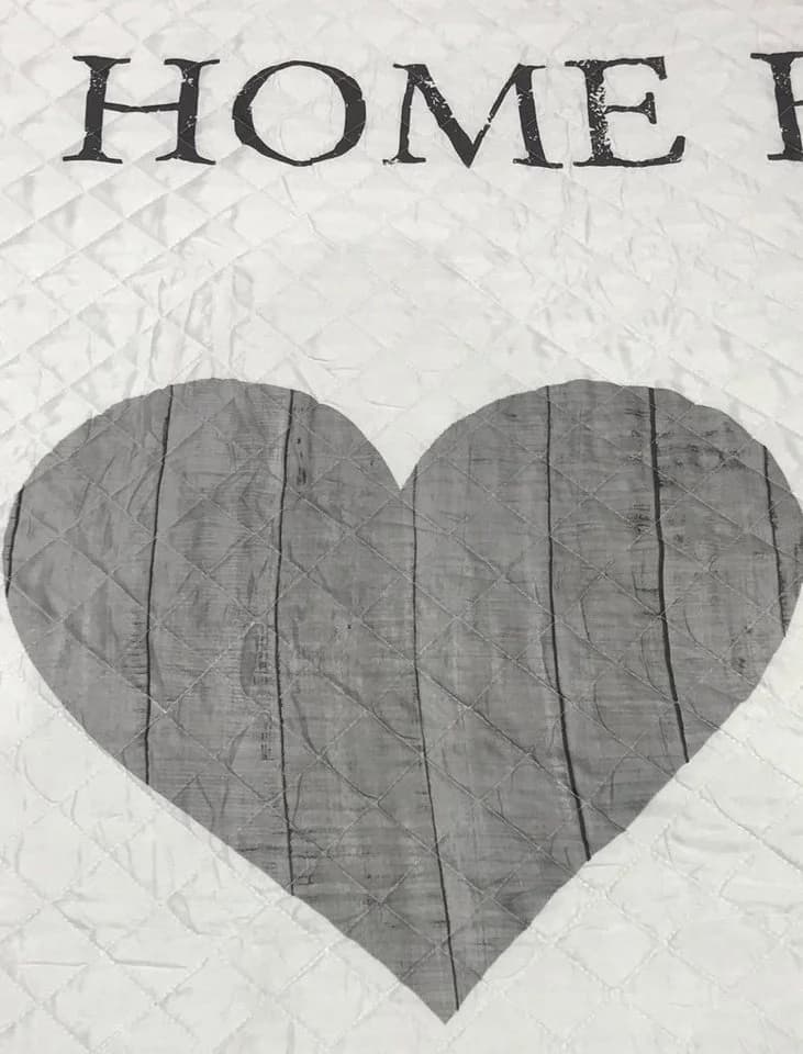 One Home Tagesdecke Herzen Home Gesteppt Bettüberwurf Sofaüberwurf