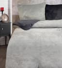One Home Bettwäsche Winter Cashmere Touch 3-teilig Grau Teddy Plüsch Bild 1