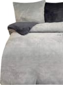 One Home Bettwäsche Winter Cashmere Touch 3-teilig Grau Teddy Plüsch Bild 2