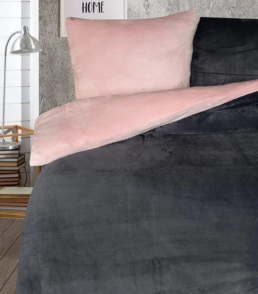 One Home Bettwäsche Winter Cashmere Touch Fleece 2-teilig Teddy Plüsch