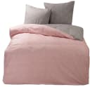 One Home Bettwäsche Raute grau/rosa 2-teilig Baumwolle Renforcé Bild 2