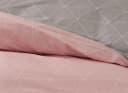 One Home Bettwäsche Raute grau/rosa 2-teilig Baumwolle Renforcé Bild 3