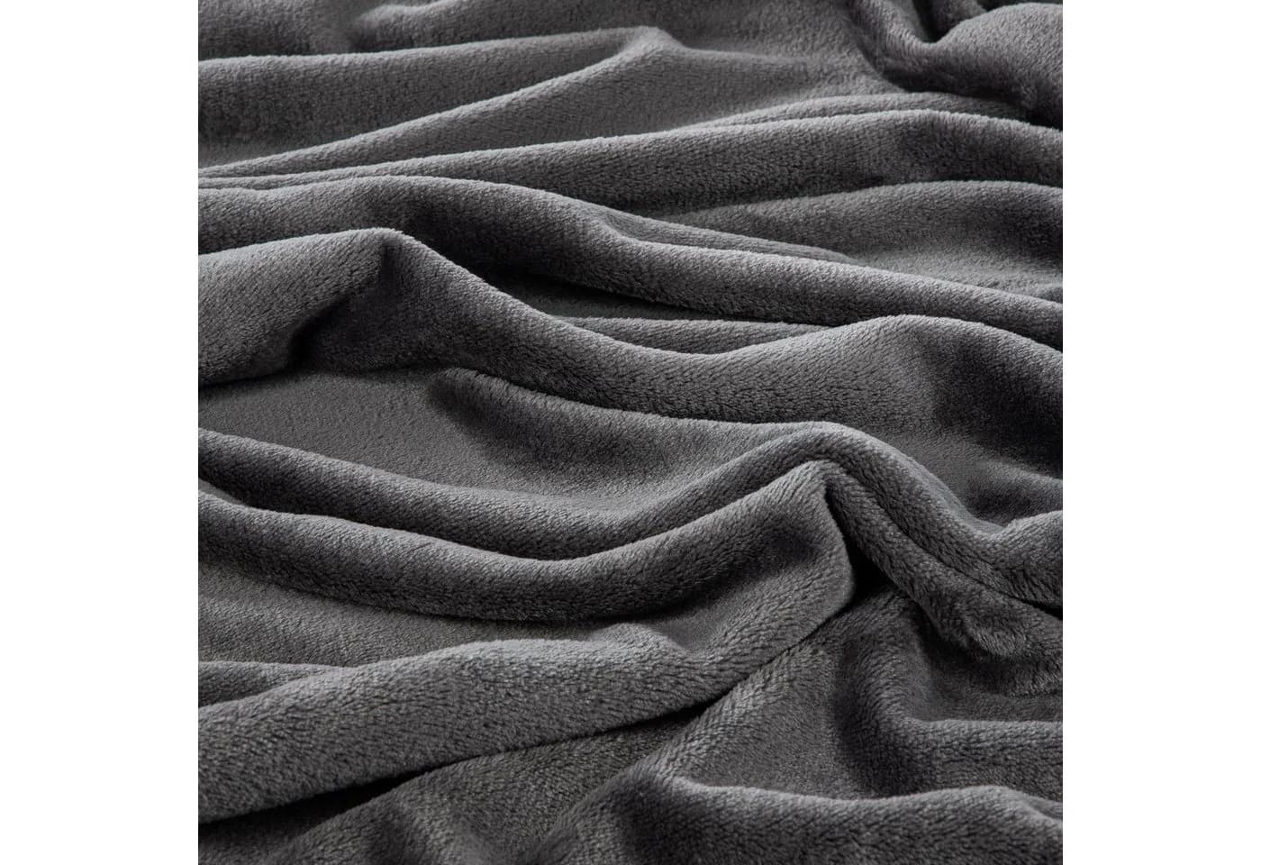 One Home Wohndecke Winter Cashmere Touch Anthrazit Kuscheldecke - Bild 3