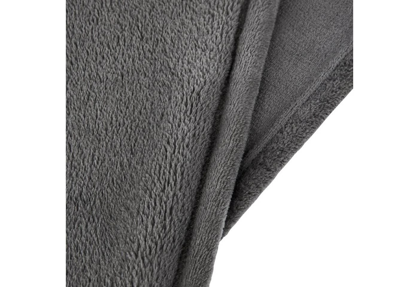 One Home Wohndecke Winter Cashmere Touch Anthrazit Kuscheldecke - Bild 4
