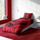One Home Bettwäsche Rose amour Mikrofaser 2-teilig Rote Rosen Bordeaux Bild 3