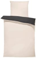 One Home Wendebettwäsche Doubleface Mikrofaser 4-teilig Beige/Grau Bild 2