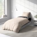One Home Wendebettwäsche Doubleface Mikrofaser 4-teilig Beige/Grau Bild 3