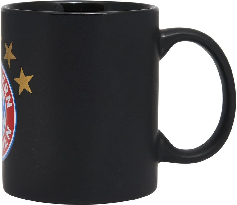 FC Bayern München Becher Tasse Logo Schwarz Keramik