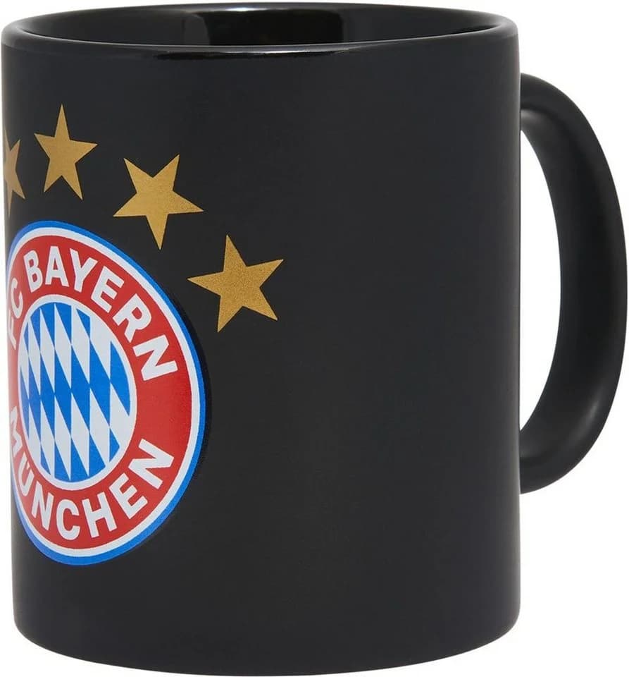 FC Bayern München Becher Tasse Logo Schwarz Keramik - Bild 2