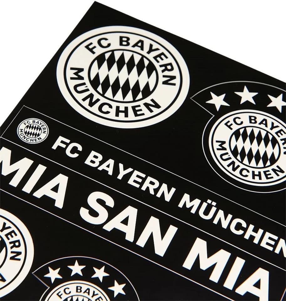 FC Bayern München Leuchtaufkleber-Set Schwarz/Weiß