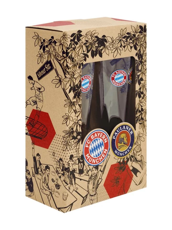 FC Bayern München Weißbierglas 2er-Set Glas Weiß - Bild 3