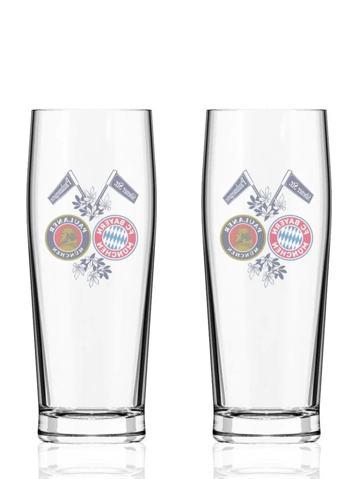 FC Bayern München Gläser-Set 2er Halbeglas 0,5 l Glas
