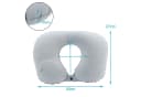 Intirilife Reisekissen Aufblasbar Grau Ergonomisches Nackenhörnchen Bild 1