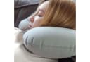 Intirilife Reisekissen Aufblasbar Grau Ergonomisches Nackenhörnchen Bild 5