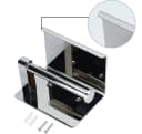 Intirilife Toilettenpapierhalter Silber Edelstahl mit Ablage zum Bohren Bild 3