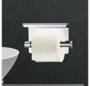 Intirilife Toilettenpapierhalter Silber Edelstahl mit Ablage zum Bohren Bild 4