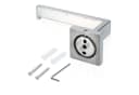 Intirilife Toilettenpapierhalter Silber Edelstahl zum Bohren Bild 3