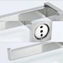 Intirilife Toilettenpapierhalter Silber Edelstahl zum Bohren Bild 4