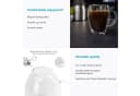 Intirilife Thermoglas Set 4-tlg. Doppelwandig Glas mit Henkel Bild 5