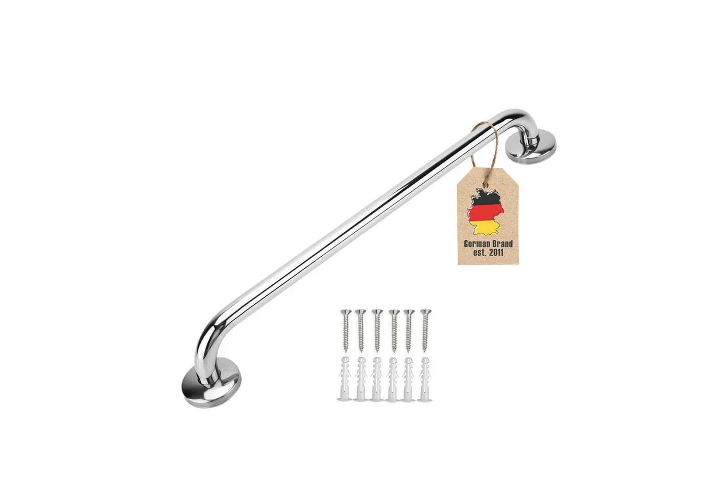 Intirilife Handtuchhalter Edelstahl Hochglanzpoliert Silber - Bild 2