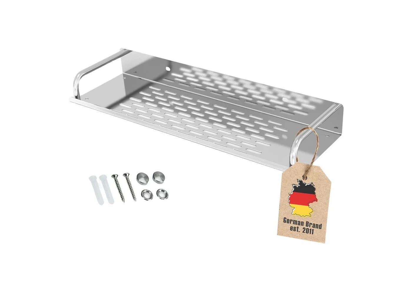 Intirilife Duschablage Edelstahl Silber Modern - Bild 2