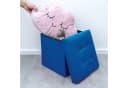 Intirilife Sitzhocker mit Stauraum Ozean Blau Bild 5